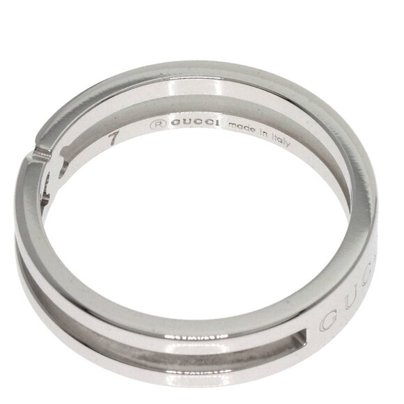 GUCCI 18k White Gold Ring - Picture 5 of 9